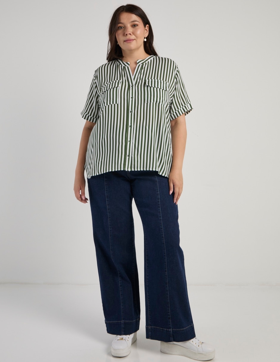 Blusa manga corta para mujer 4