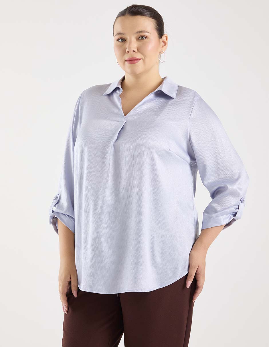 Blusa manga 3/4 para mujer Blusa manga 3/4 para mujer