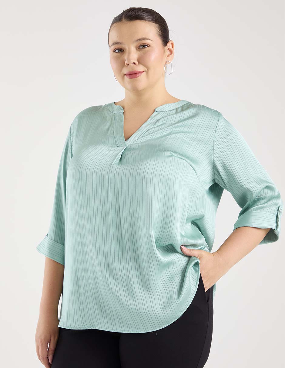 Blusa manga 3/4 para mujer