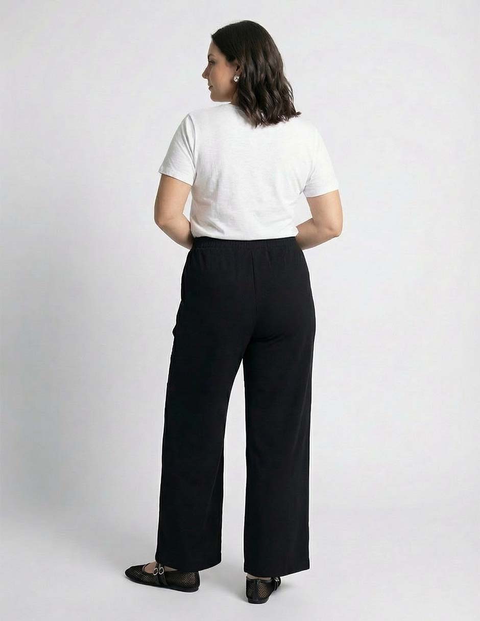 Pantalón straight amplio para mujer 2