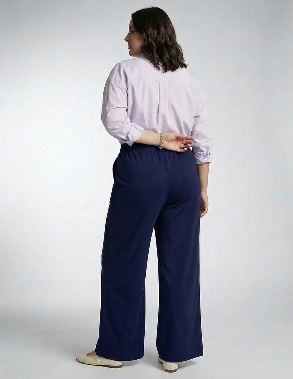 Pantalón straight Davinchy amplio para mujer