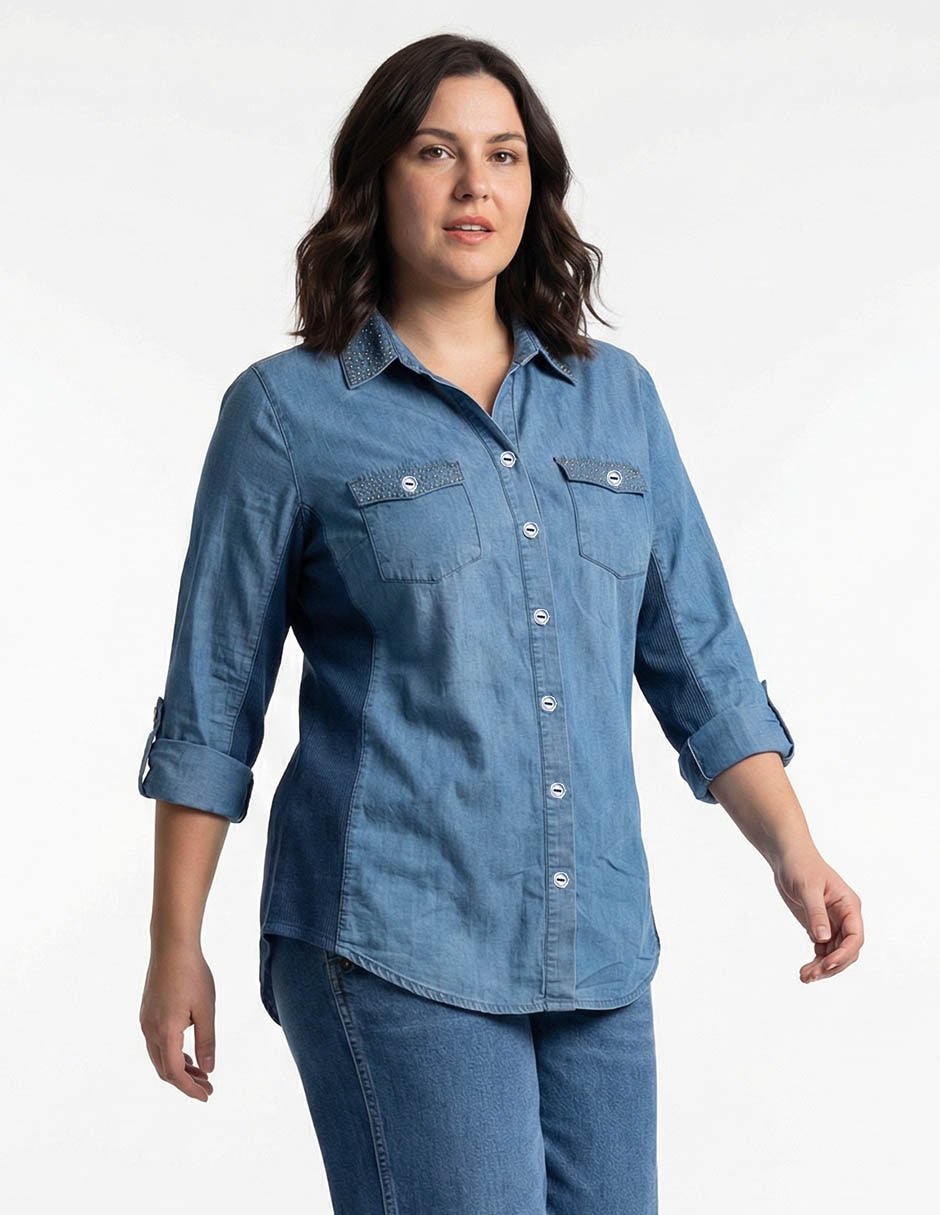 Blusa manga 3/4 para mujer