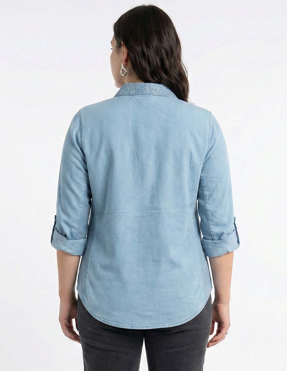 Blusa davinchy manga 3/4 para mujer