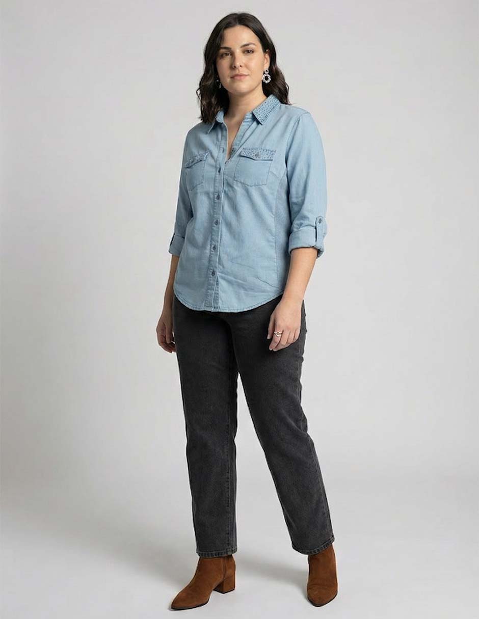 Blusa davinchy manga 3/4 para mujer