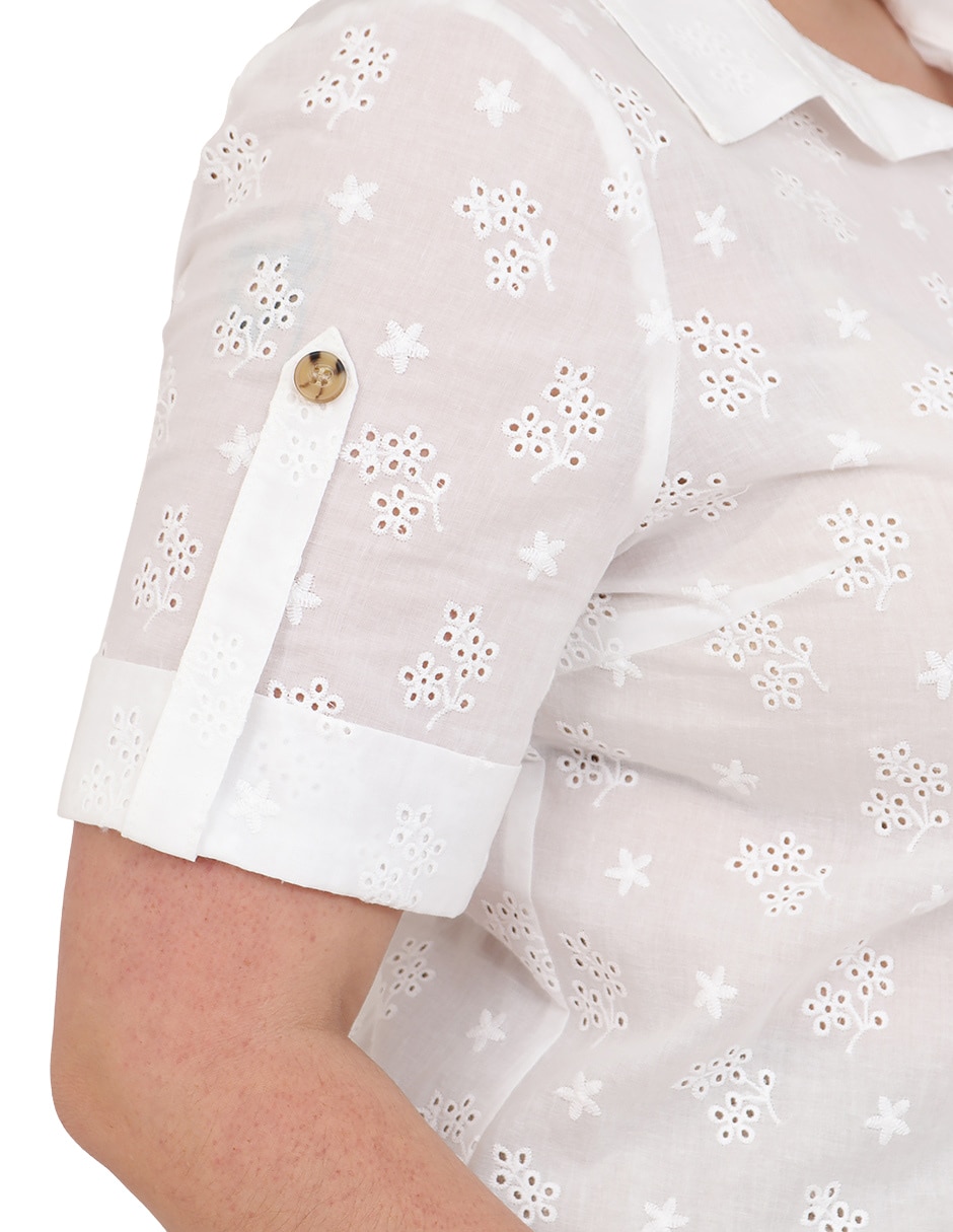 Blusa manga corta para mujer 3