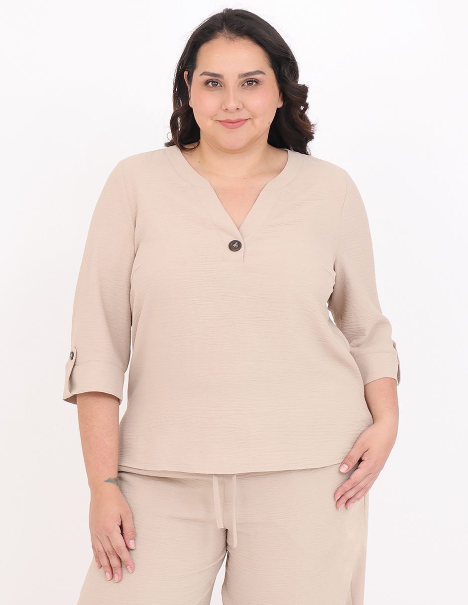 Blusa Cariló manga 3/4 para mujer