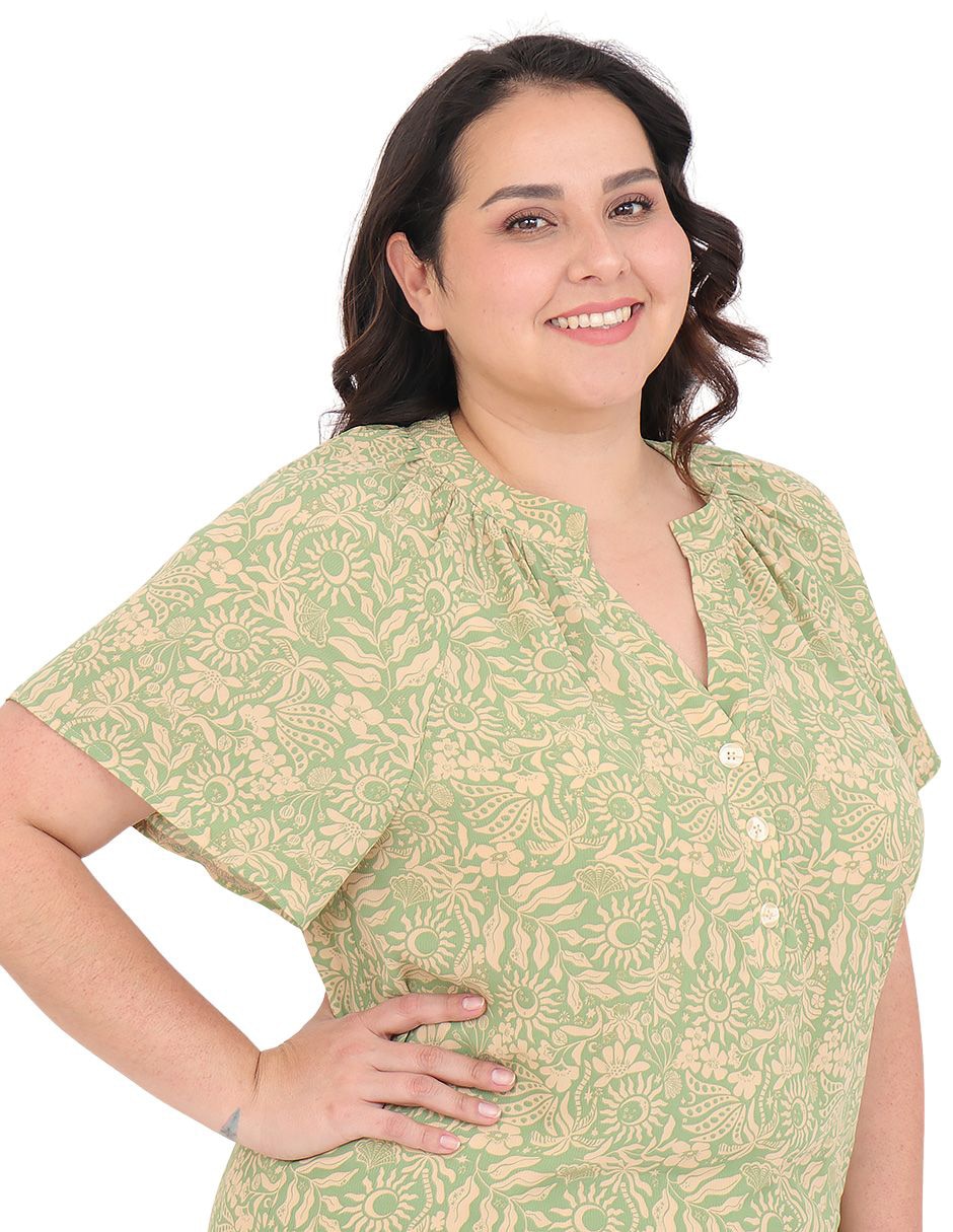 Blusa manga corta para mujer 5