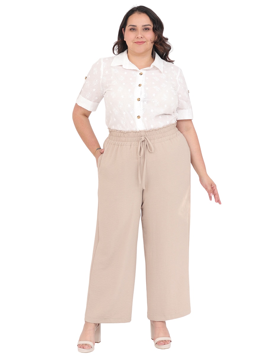 Pantalón relaxed amplio para mujer 7