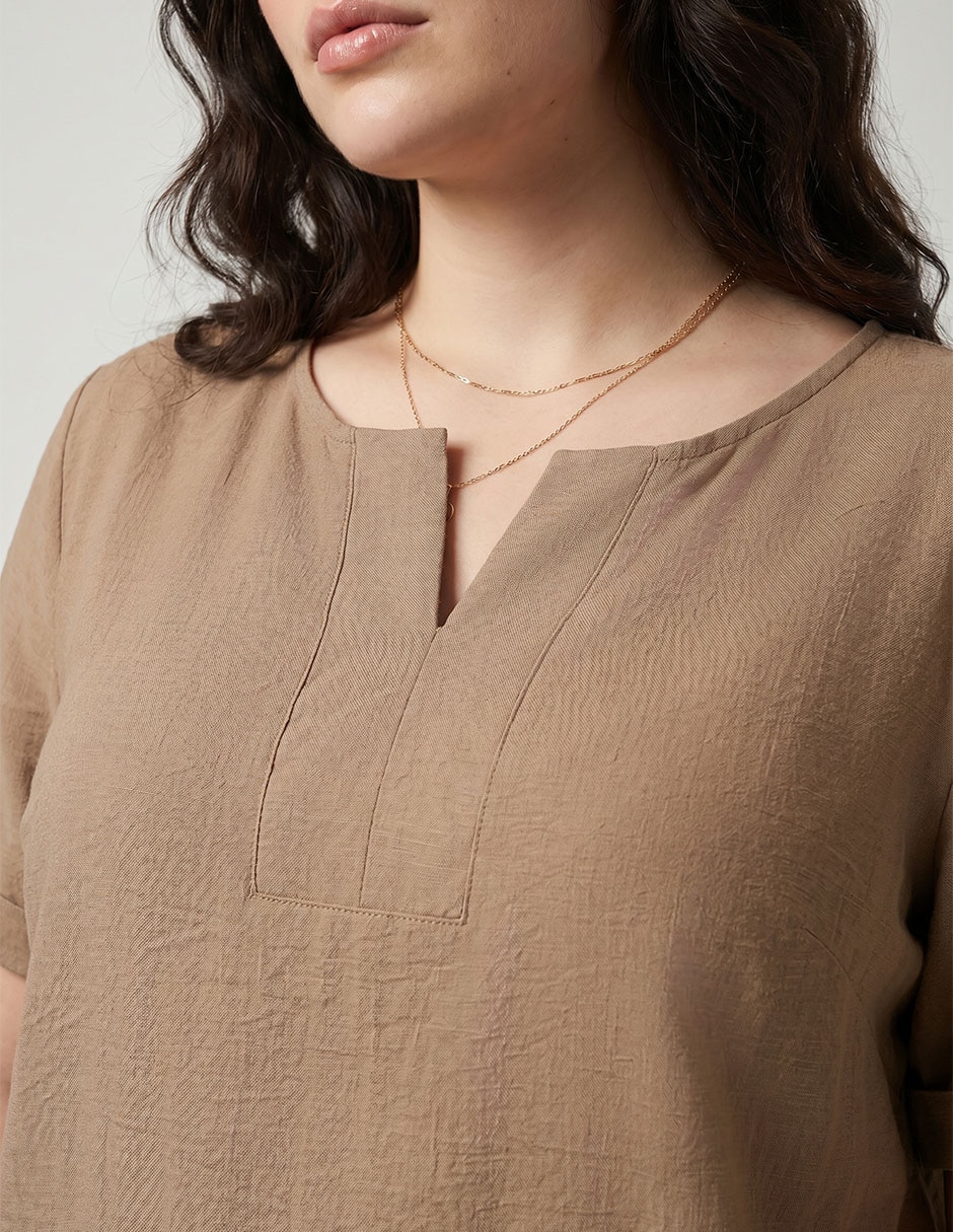 Blusa manga corta para mujer 3