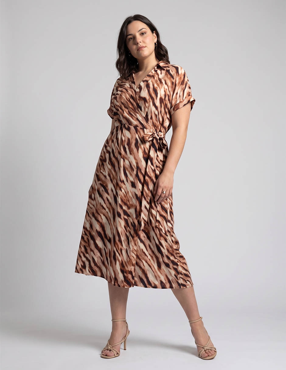 Vestido midi casual para mujer