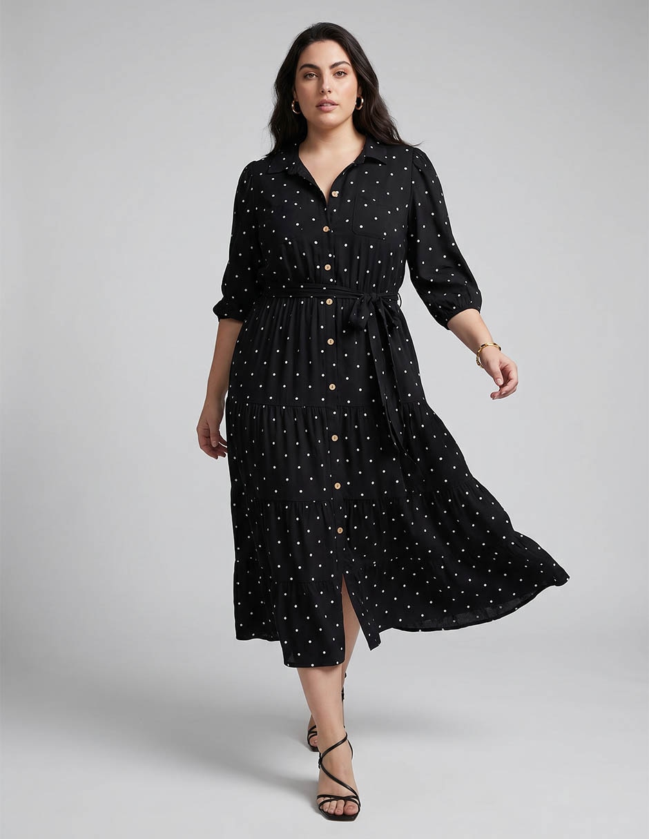 Vestido Largo Casual Davinchy Vestido Para Mujer