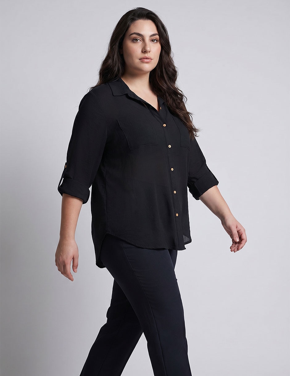 Blusa manga 3/4 para mujer 1