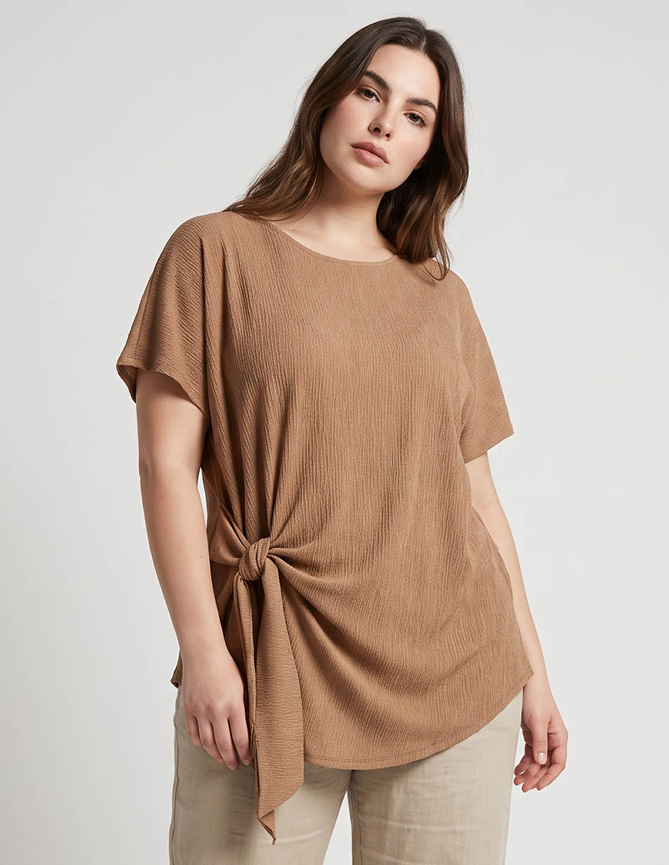 Blusa manga corta para mujer