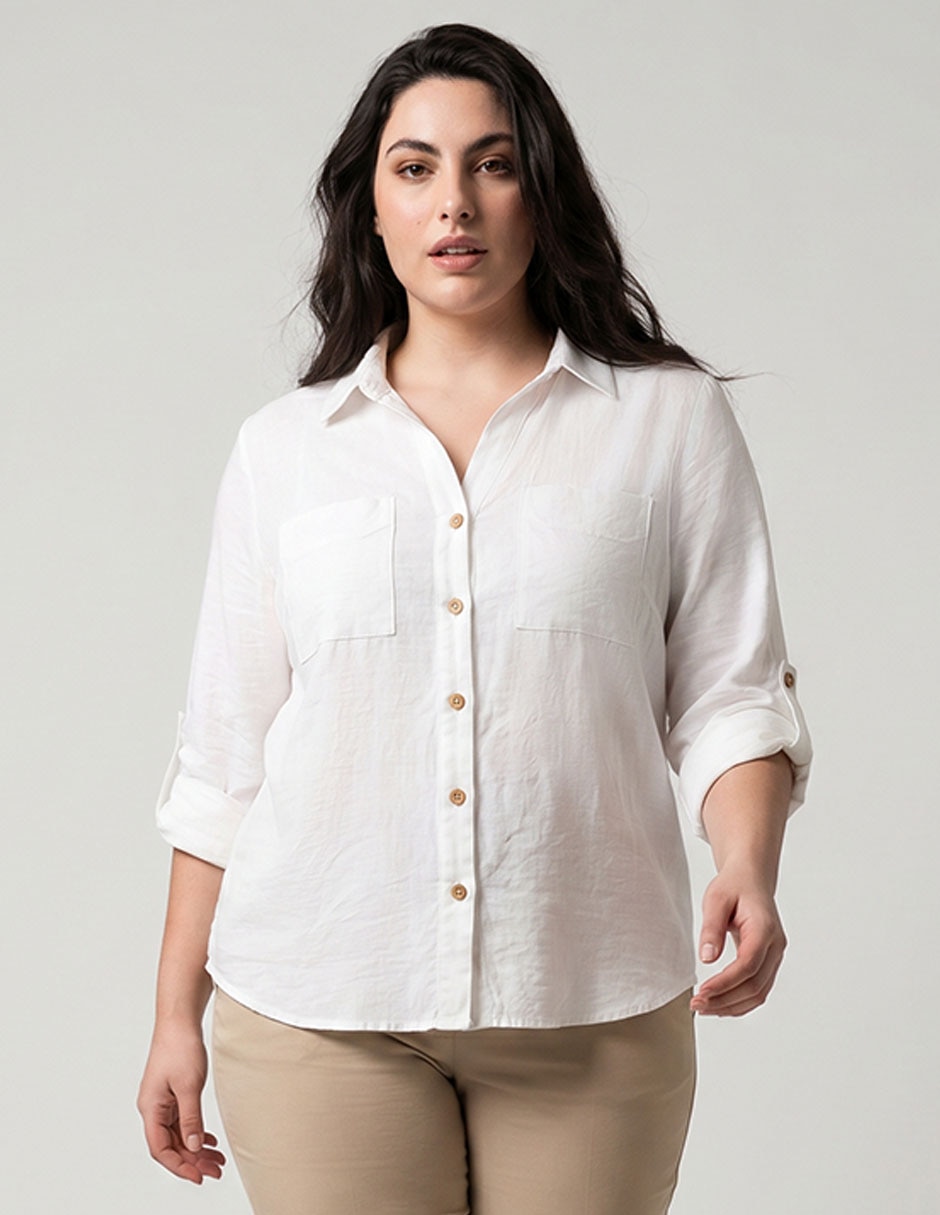 Blusa manga 3/4 para mujer