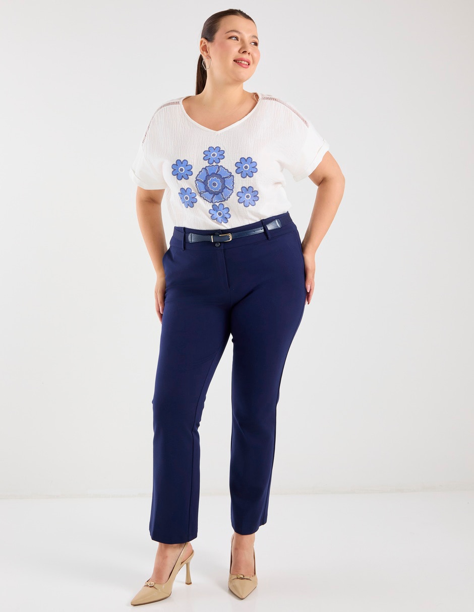 Pantalón davinchy amplio para mujer