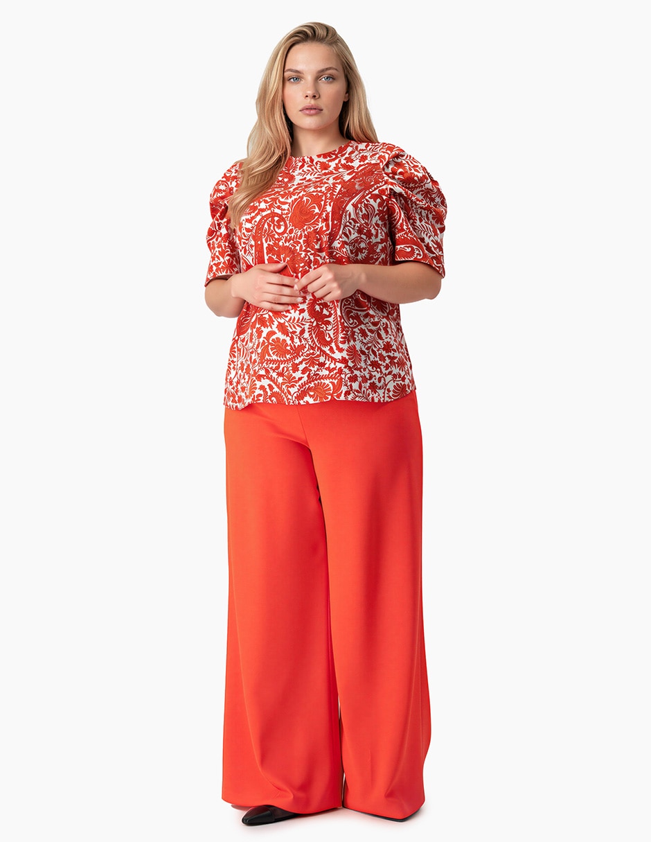 Blusa manga corta para mujer 4
