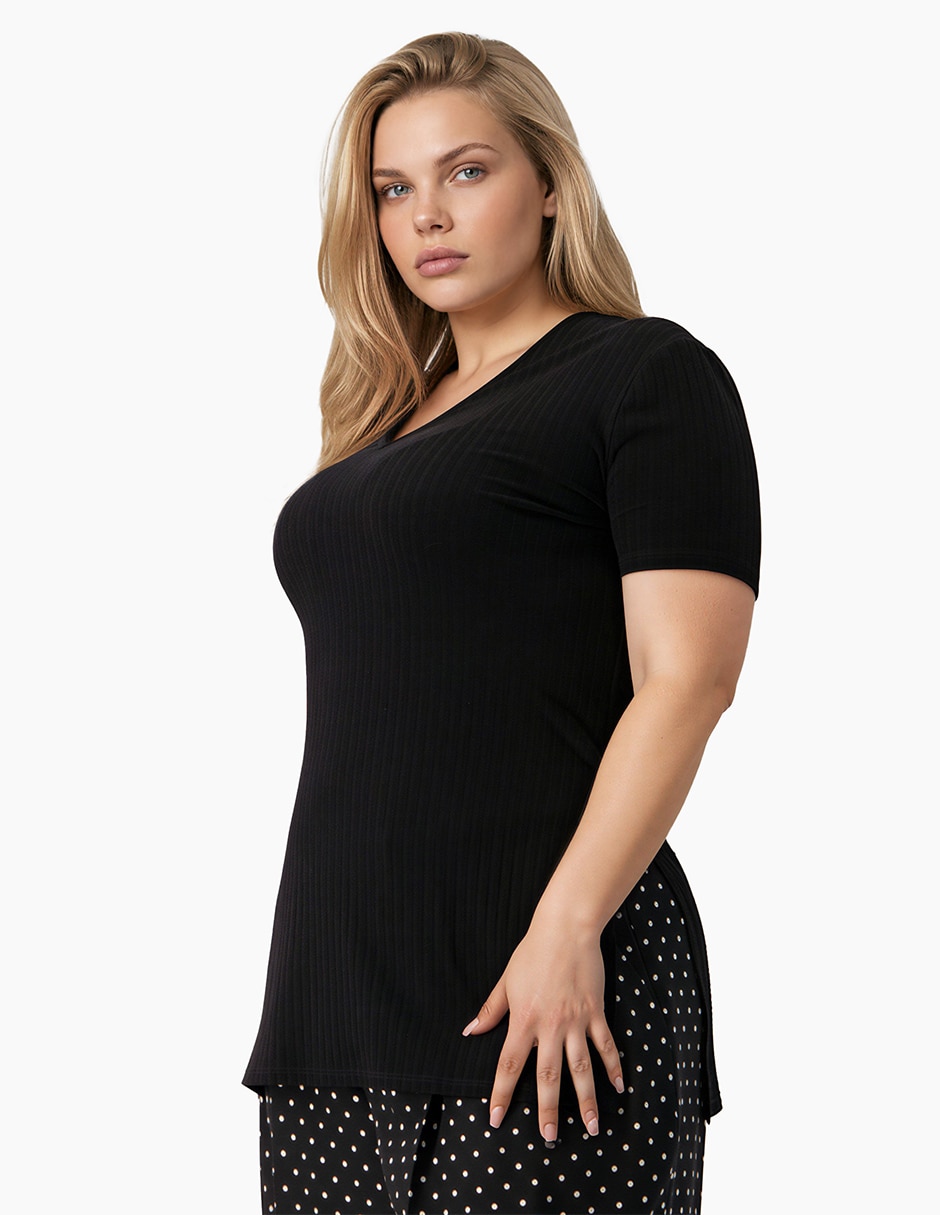 Blusa manga corta para mujer 3