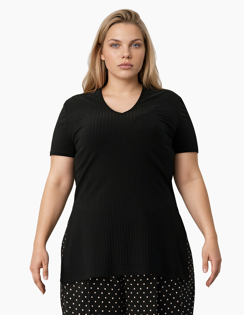 Blusa manga corta para mujer