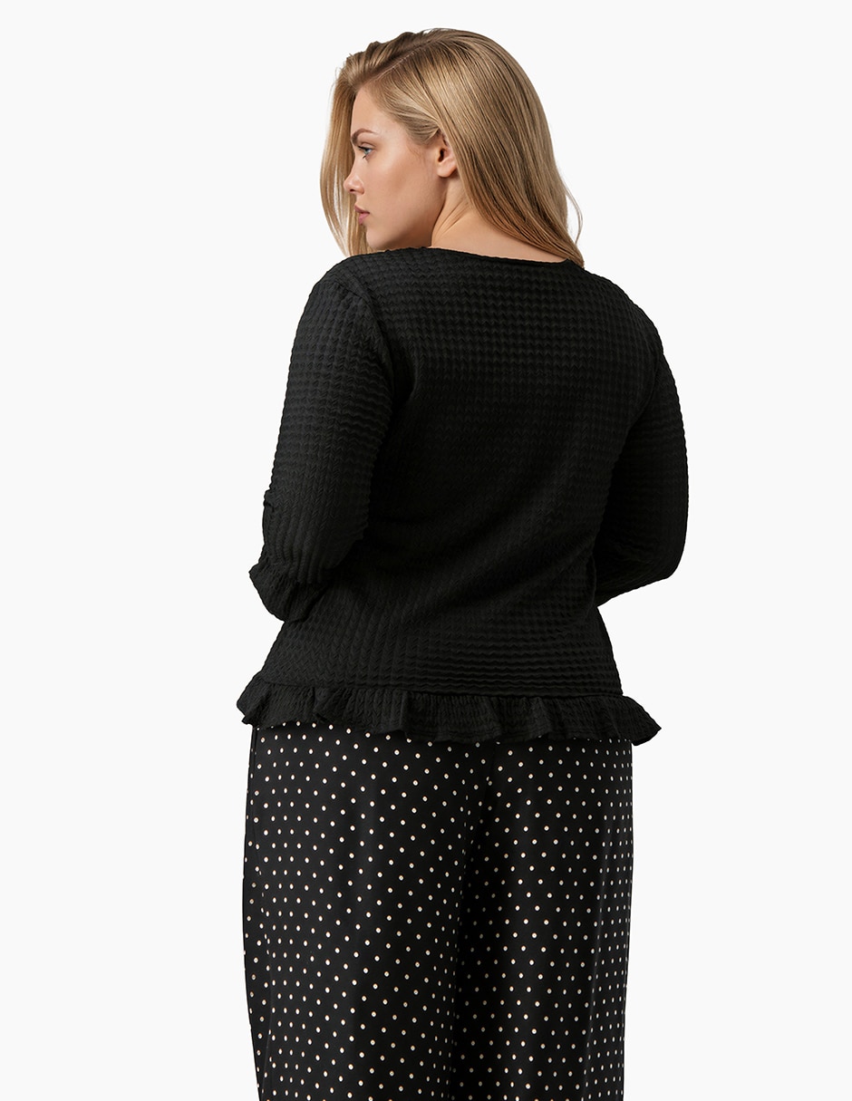 Blusa manga 3/4 para mujer 2