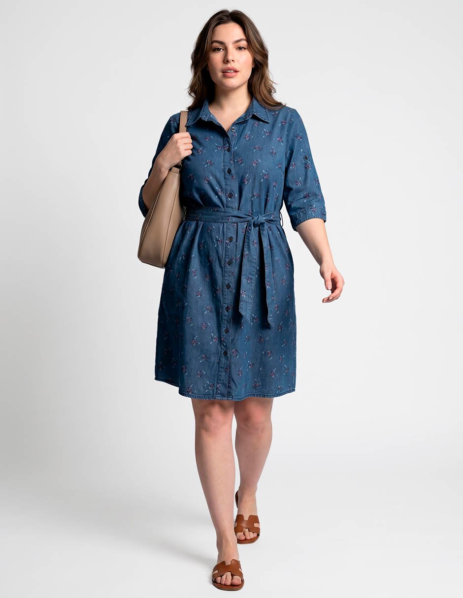 Vestido corto casual lieb plus para mujer