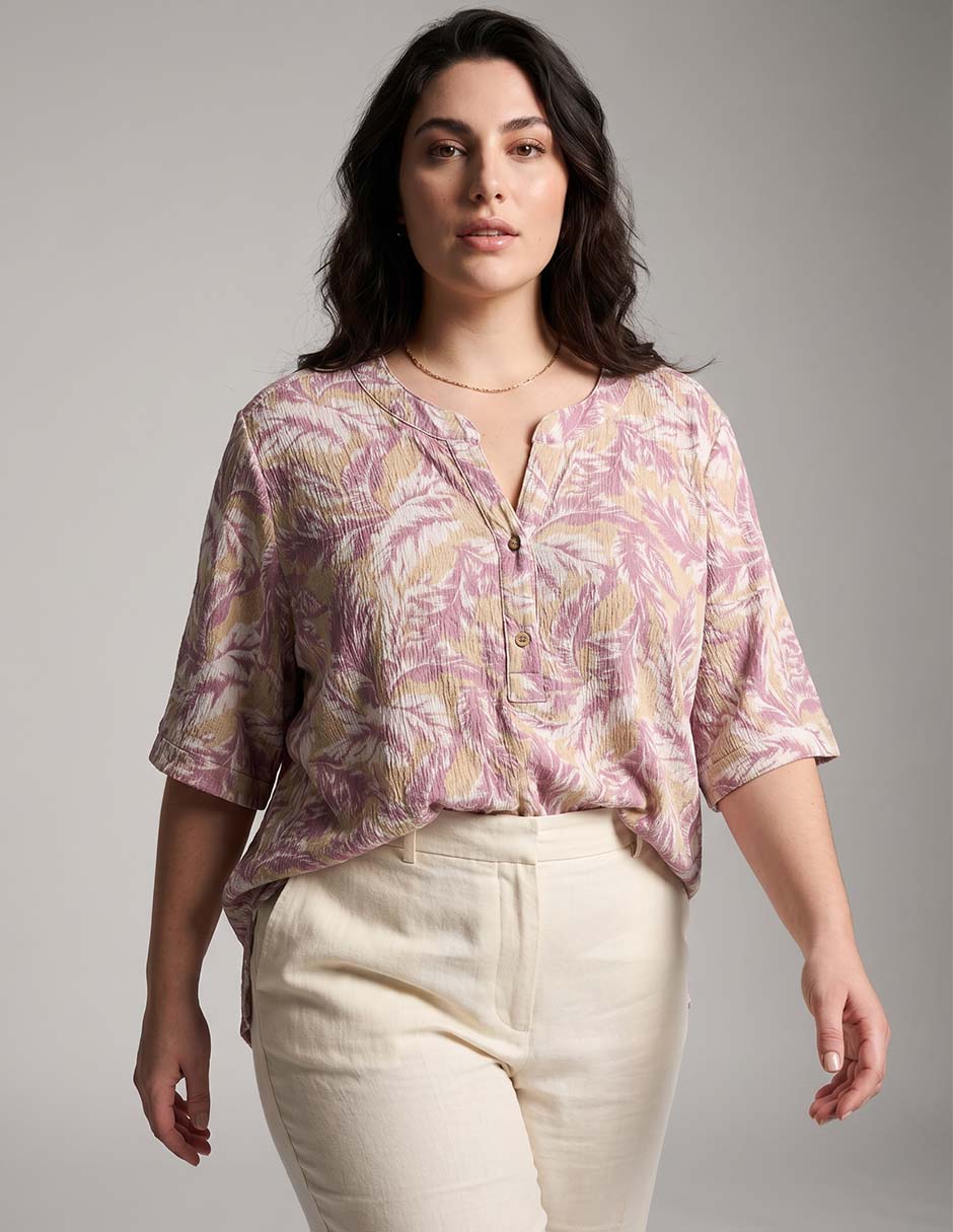 Blusa manga 3/4 para mujer