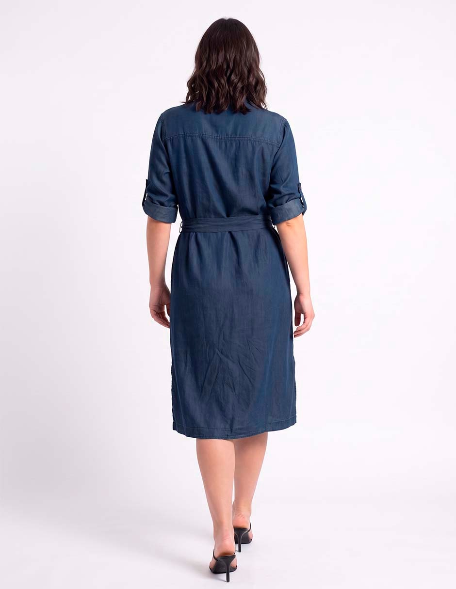 Vestido a la rodilla casual para mujer 4