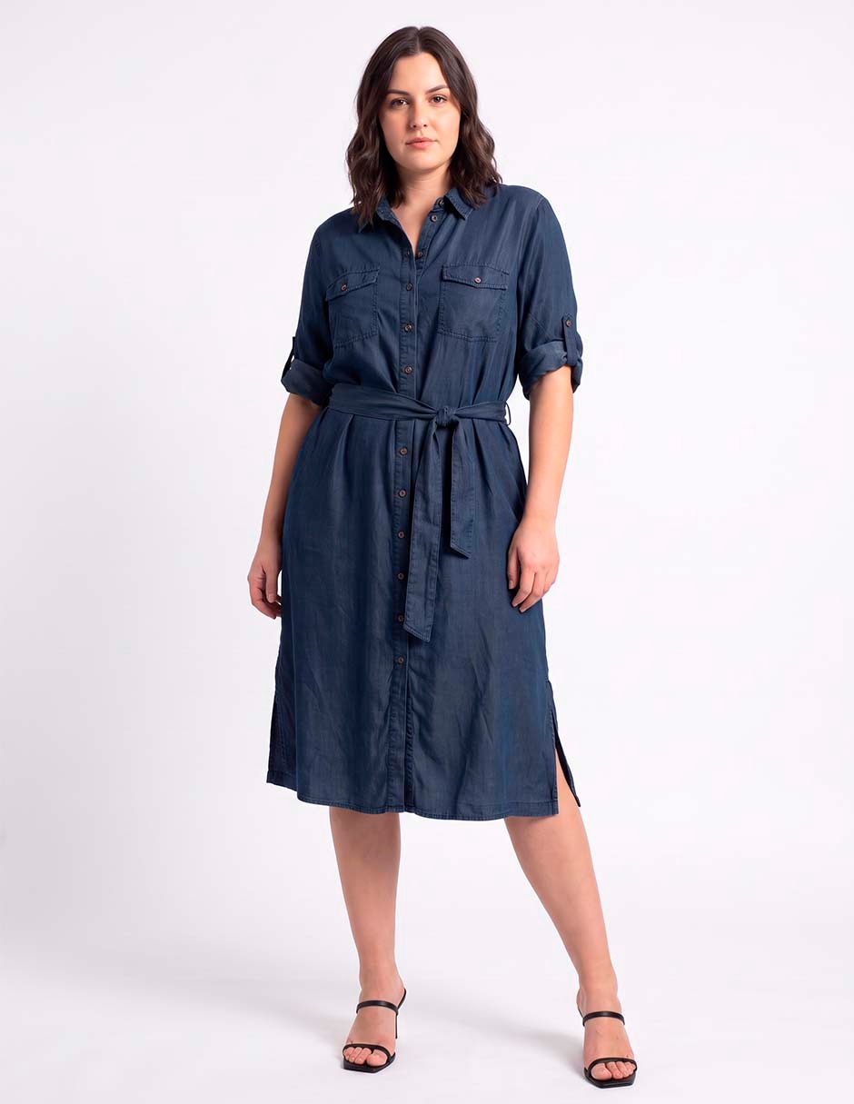 Vestido a la rodilla casual para mujer 3