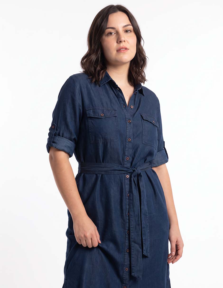Vestido a la rodilla casual para mujer 2