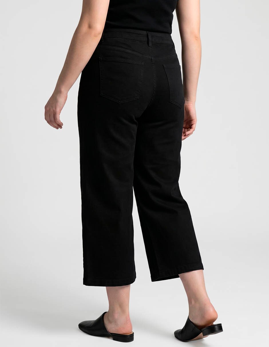 Jeans capri wide leg lieb plus para mujer