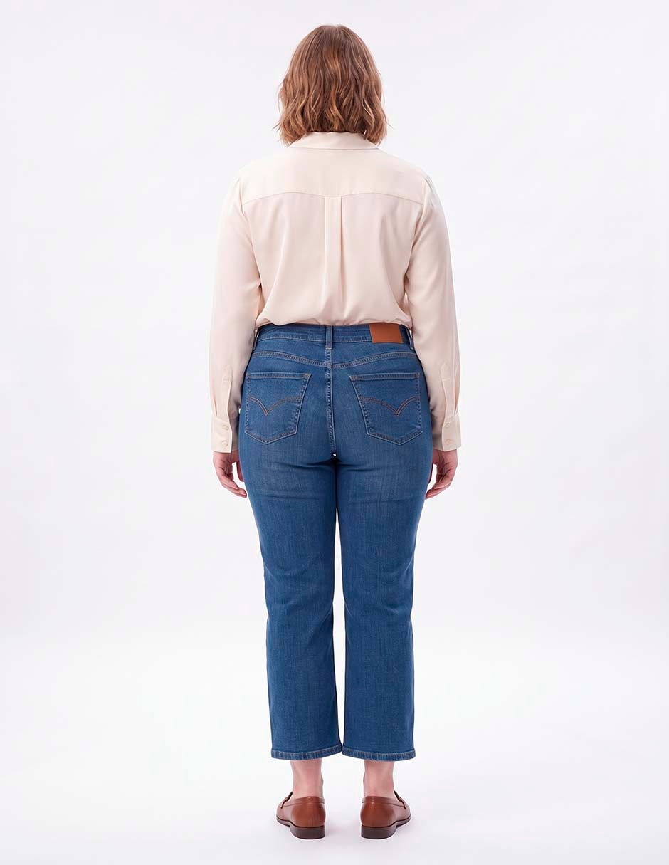 Jeans flare C460 corte cintura para mujer 4