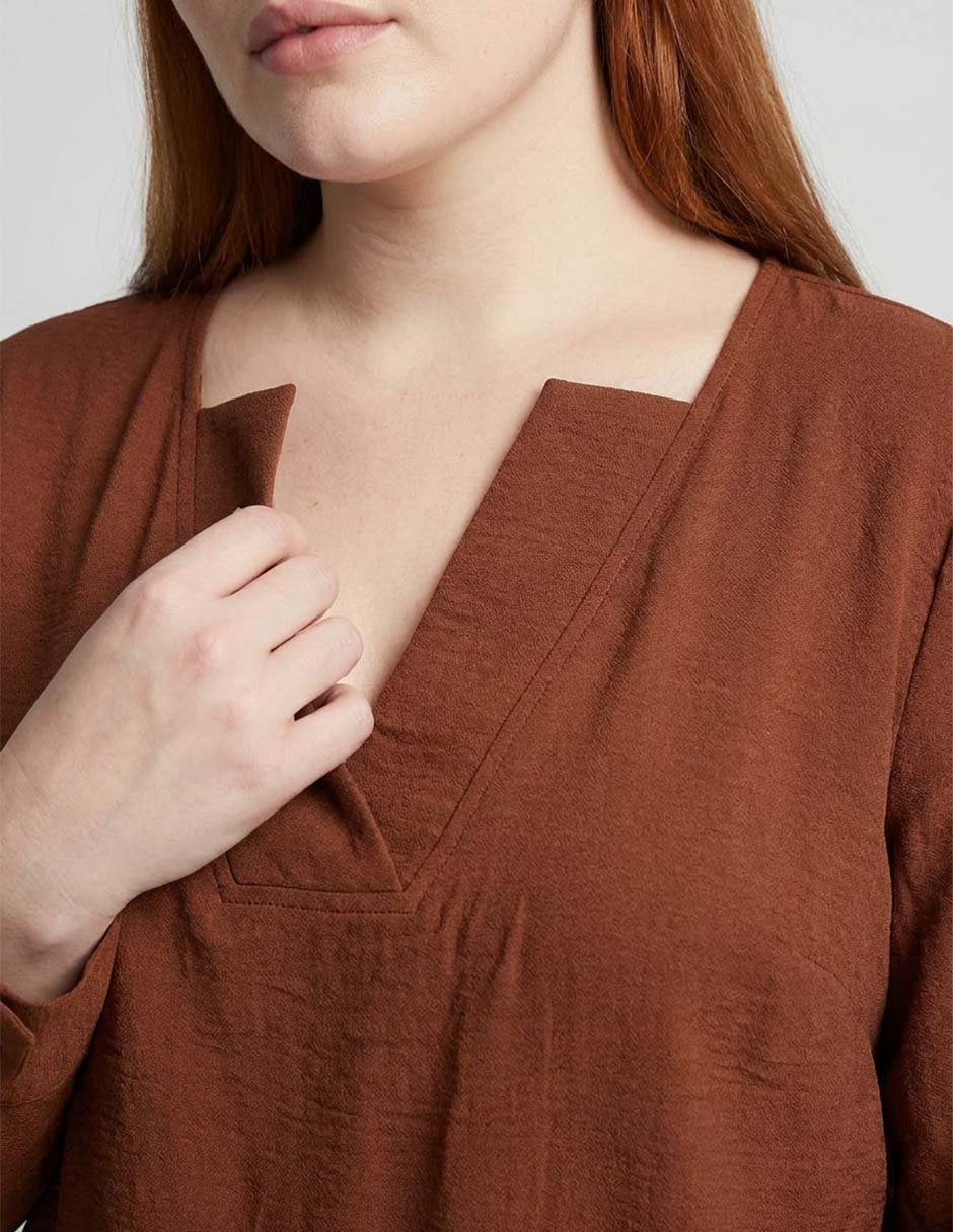 Blusa piezas sueltas manga 3/4 para mujer 3