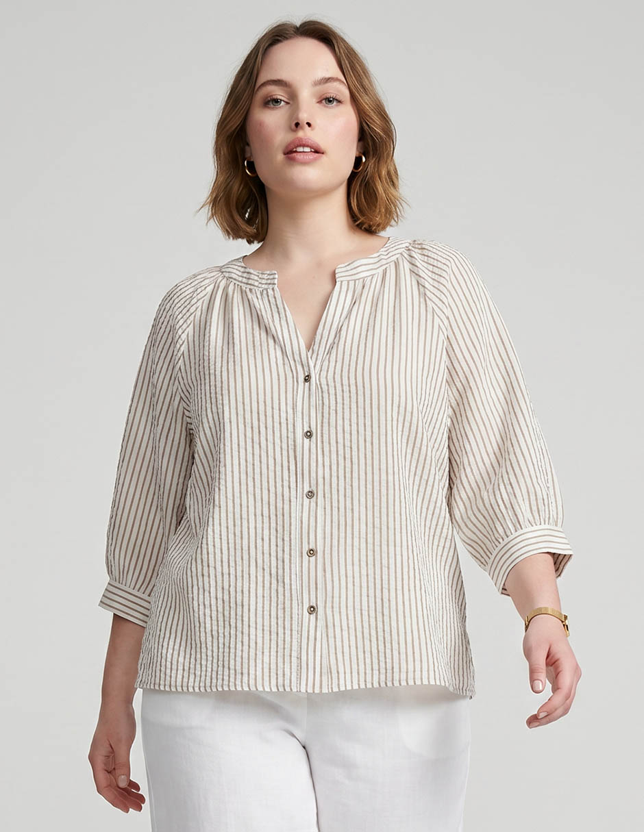 Blusa manga 3/4 para mujer