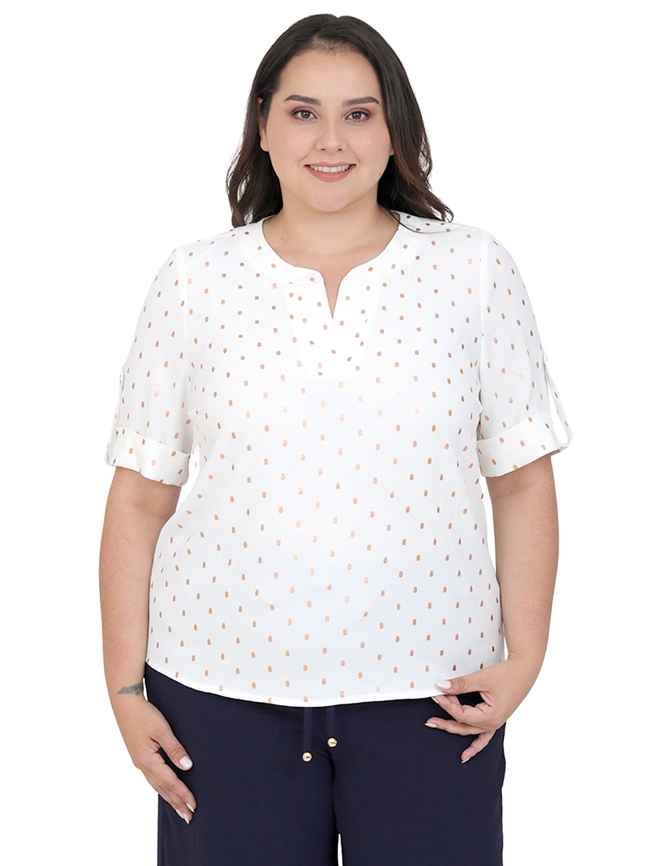 Blusa manga 3/4 para mujer