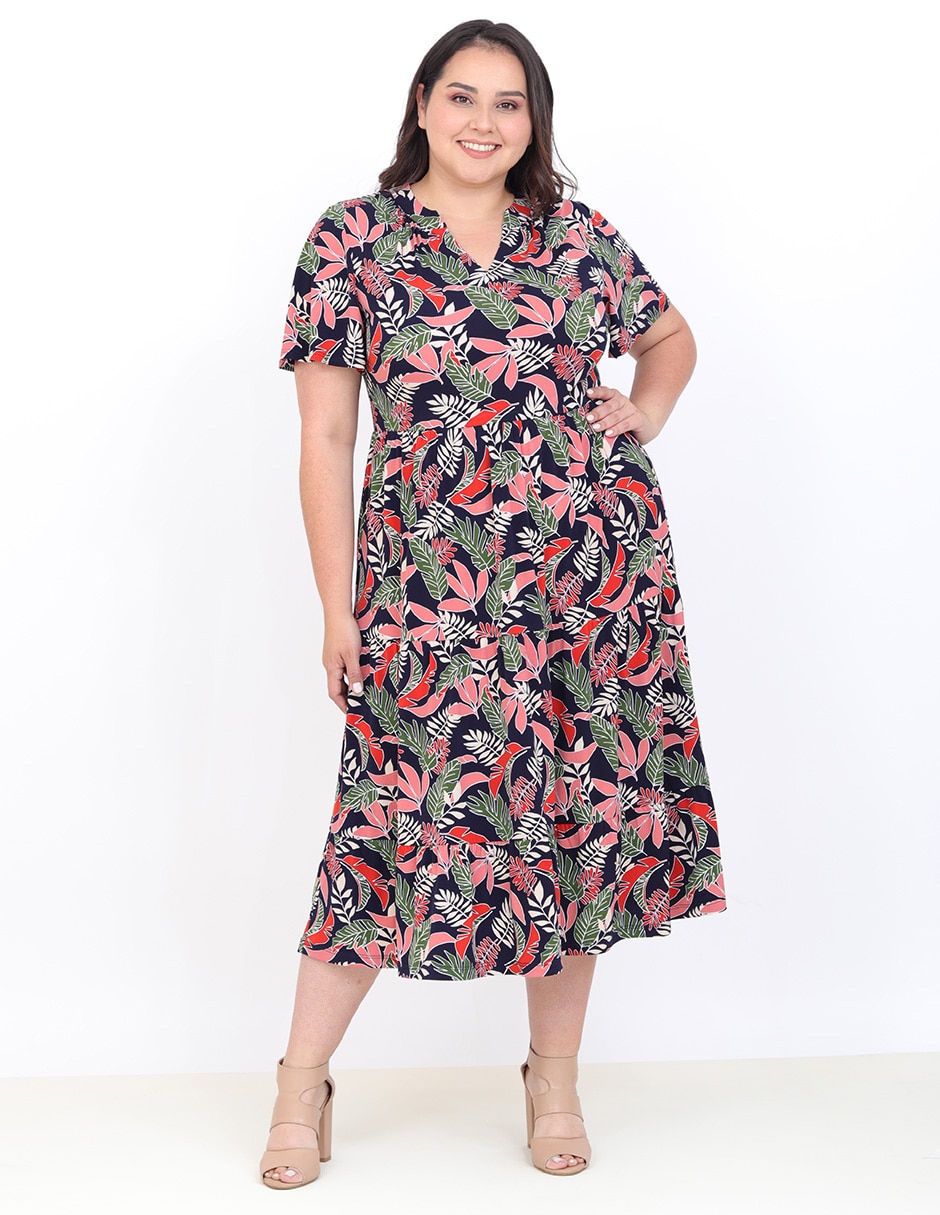 Vestido midi casual grupo cartagena para mujer Vestido midi casual grupo cartagena para mujer
