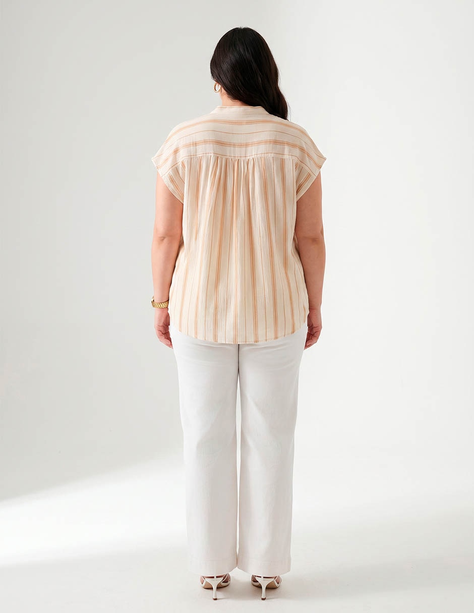 Blusa Davinchy manga corta para mujer
