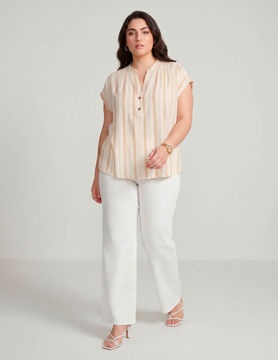 Blusa Davinchy manga corta para mujer