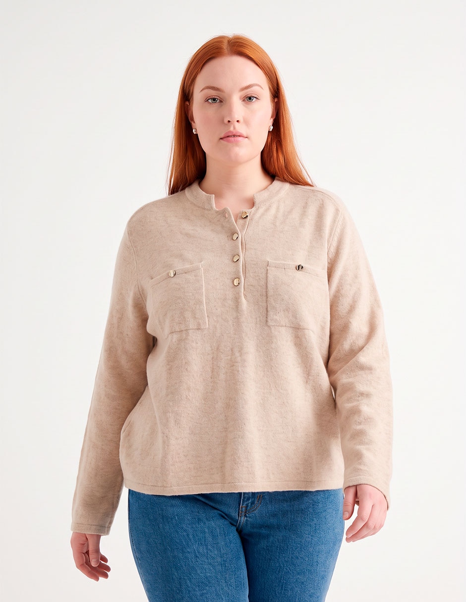 Suéter cuello redondo para mujer Suéter cuello redondo para mujer