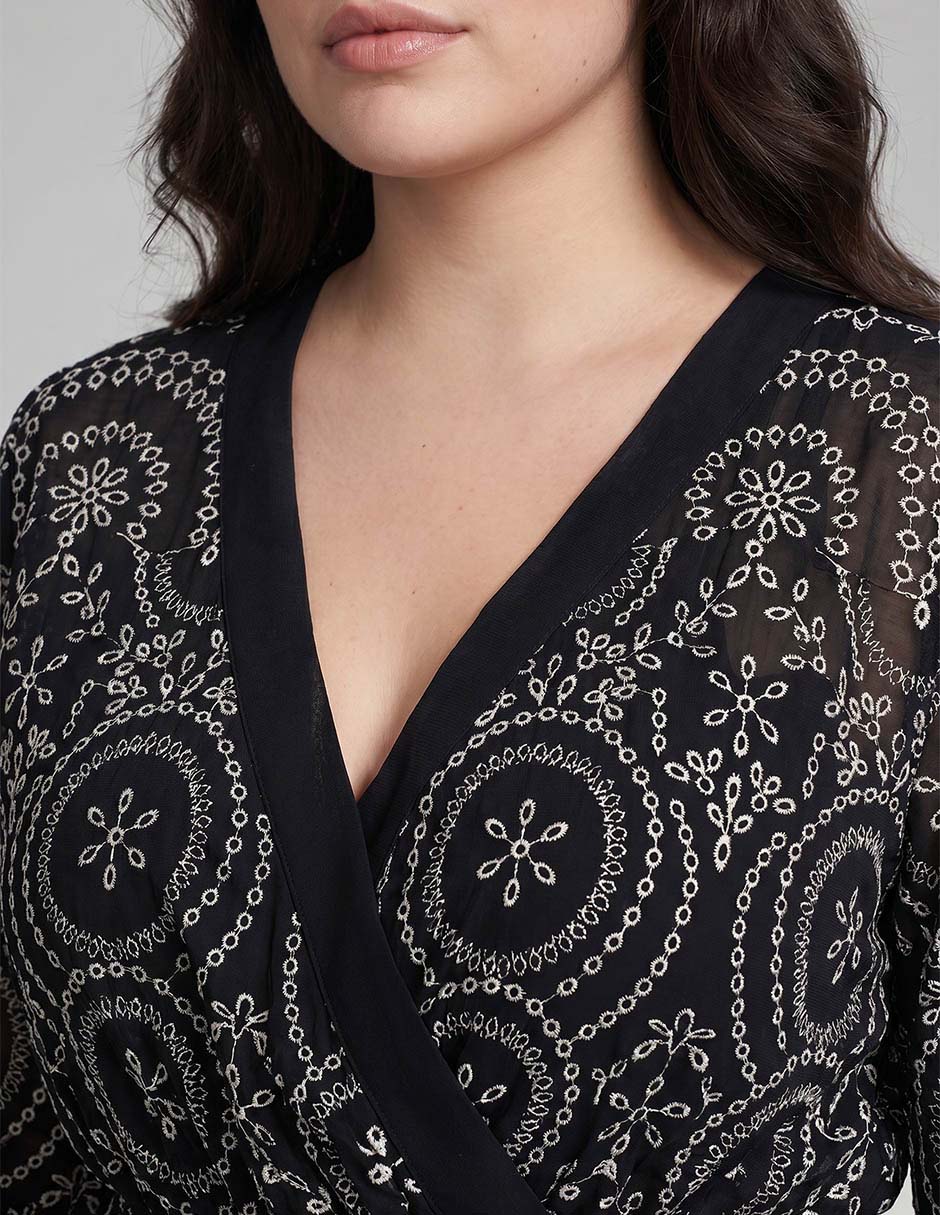 Blusa Davinchy manga 3/4 para mujer
