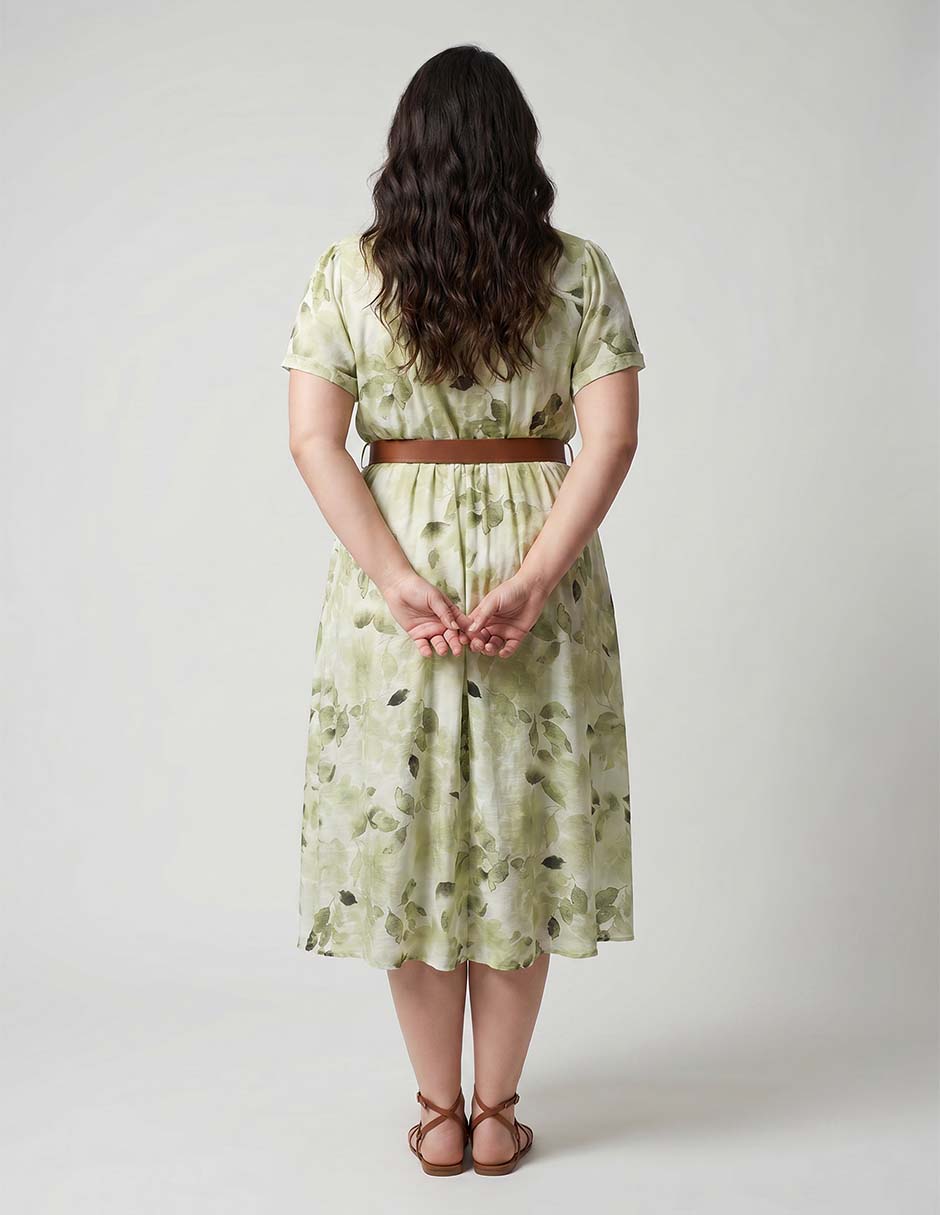 Vestido midi casual para mujer