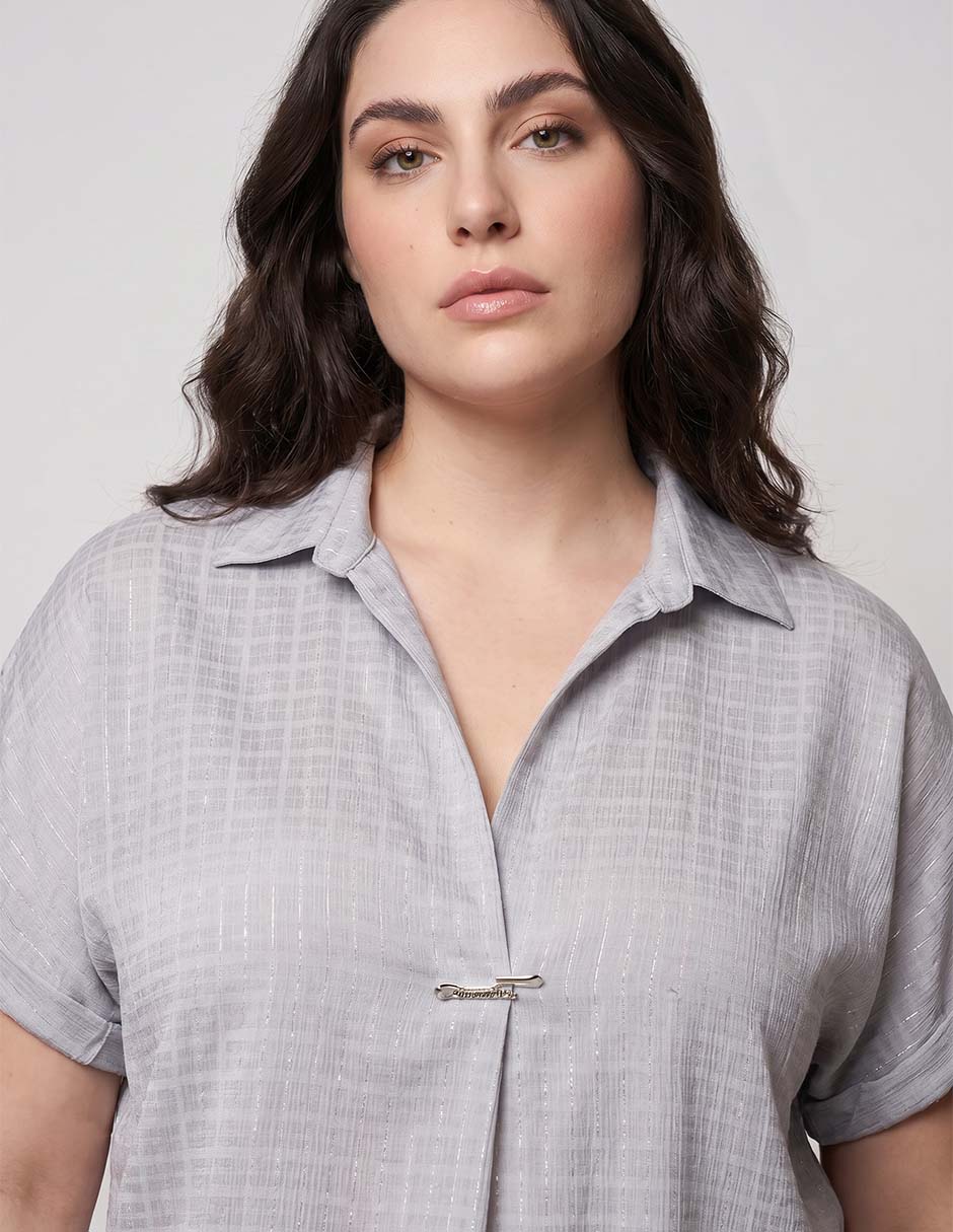 Blusa manga corta para mujer 3