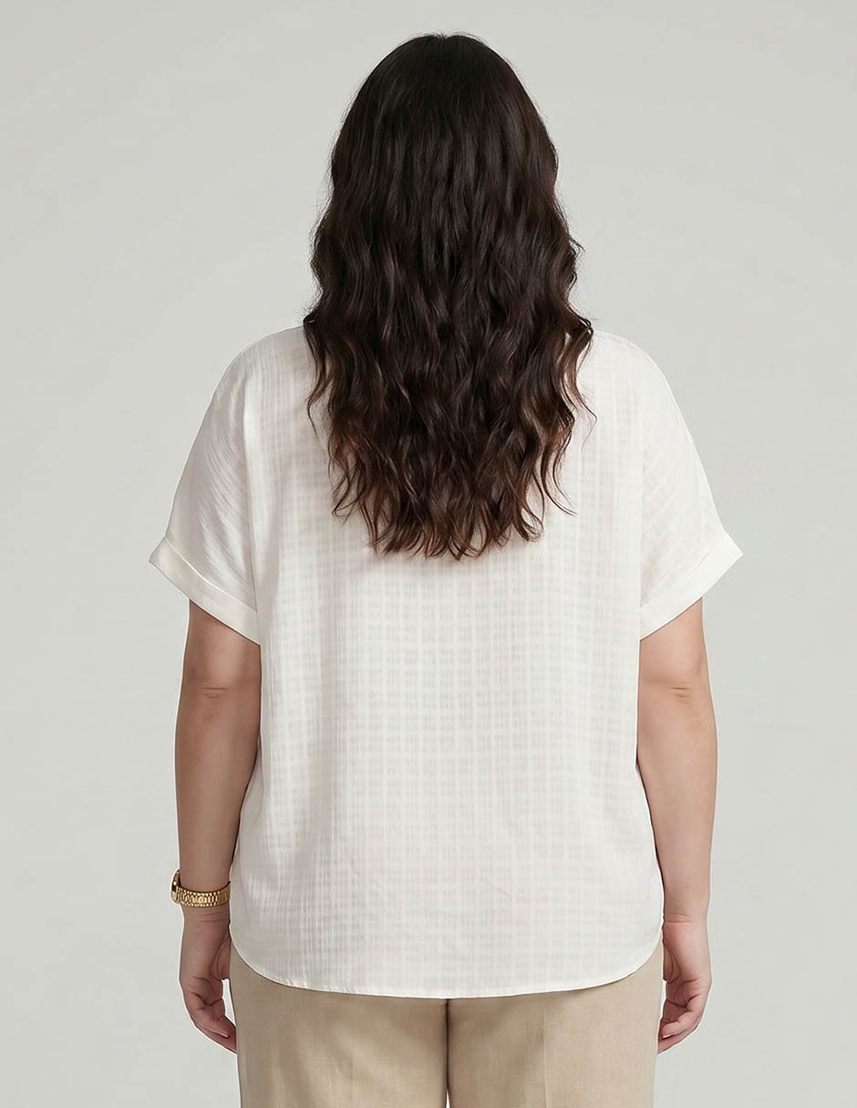 Blusa Blusa Manga Corta Para Mujer 2