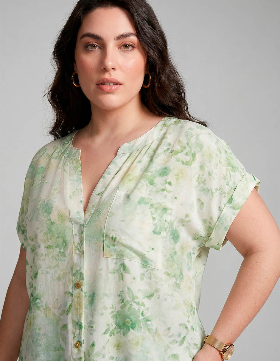 Blusa manga corta para mujer 4