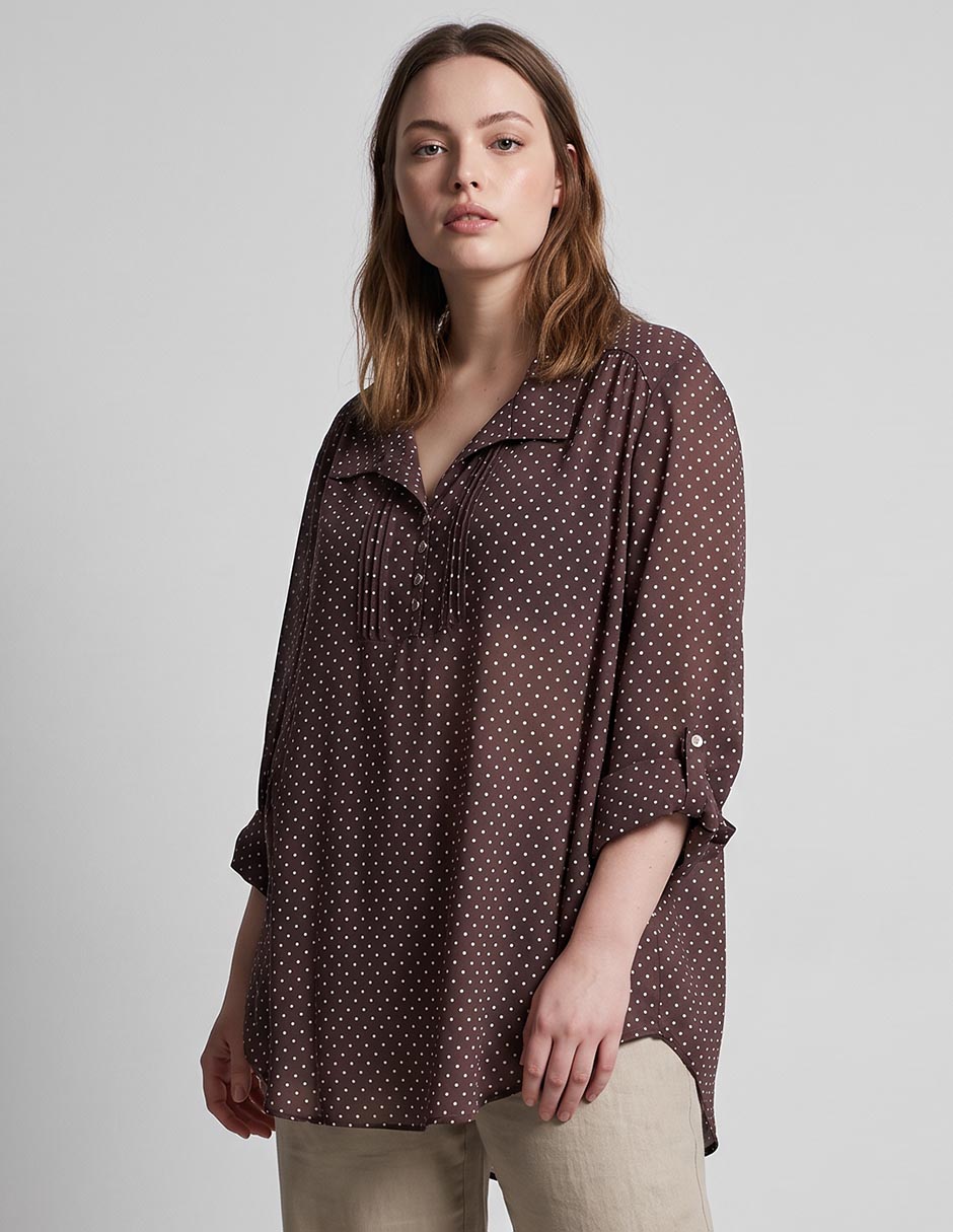 Blusa manga 3/4 para mujer Blusa manga 3/4 para mujer