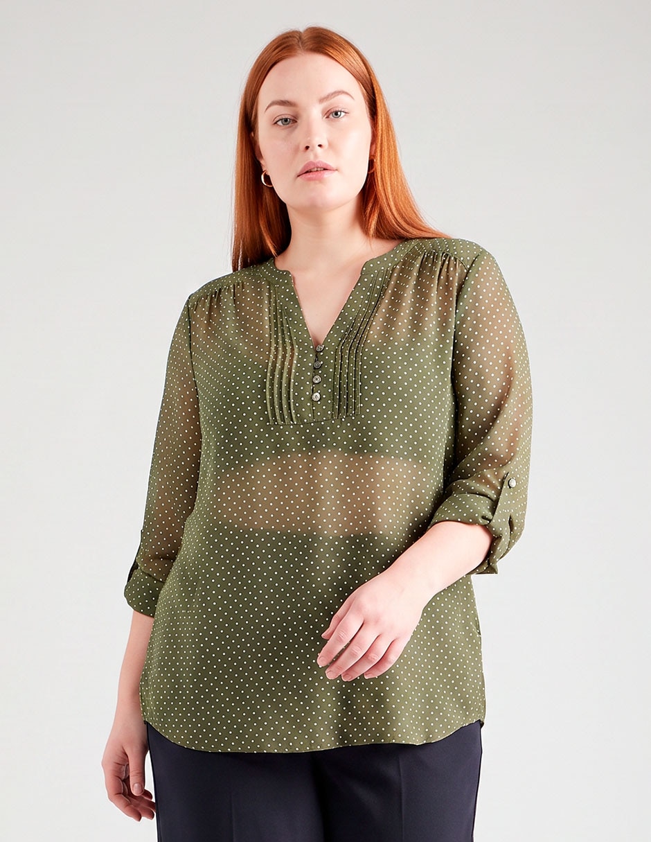 Blusa manga 3/4 para mujer 1
