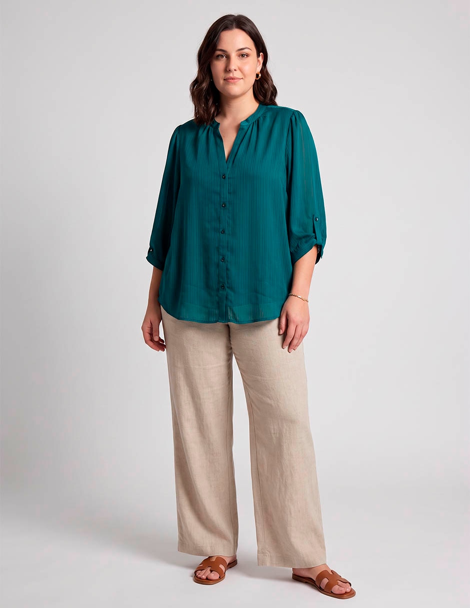 Blusa manga 3/4 para mujer