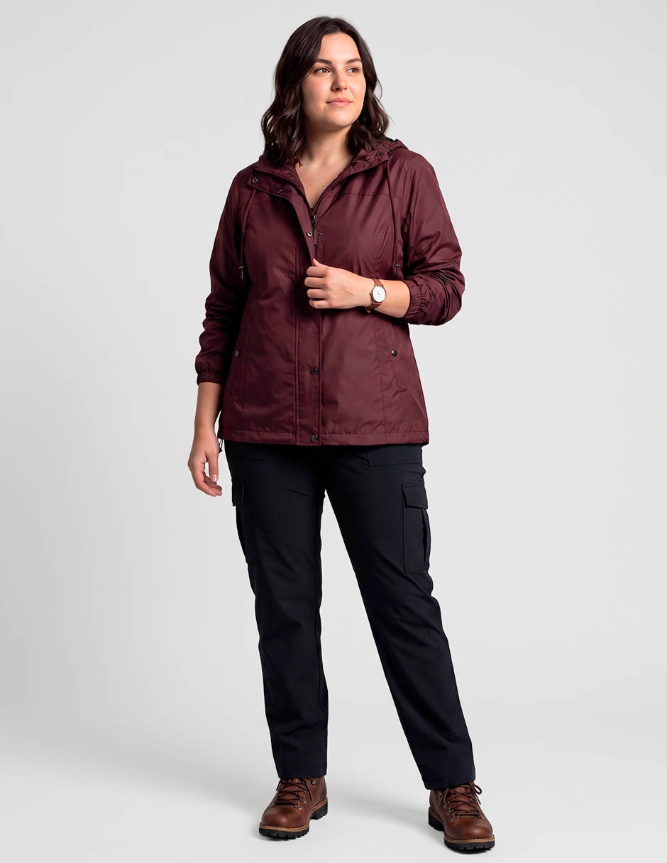 Gabardina capucha y bolsa para mujer 3