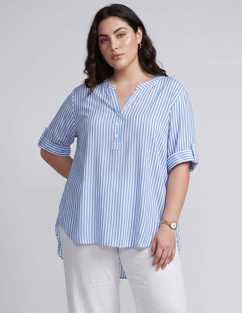 Blusa manga 3/4 para mujer Blusa manga 3/4 para mujer