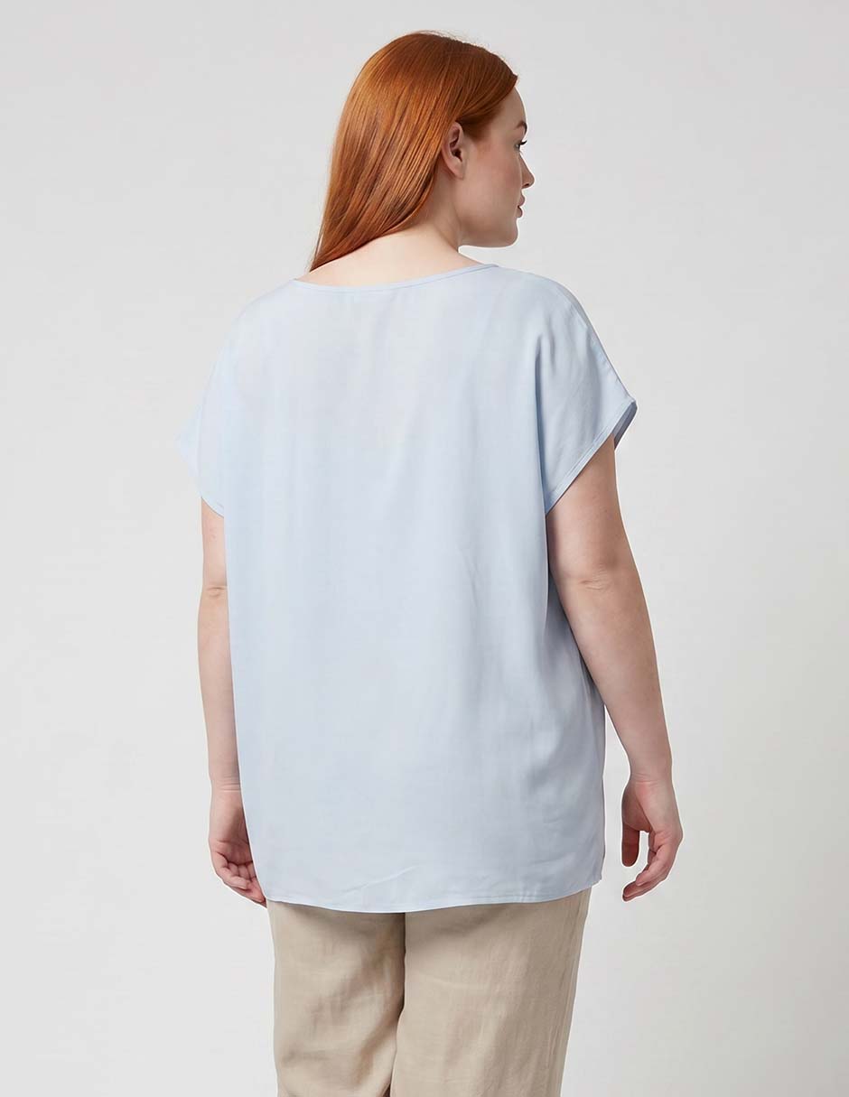 Playera manga corta cuello redondo para mujer 2