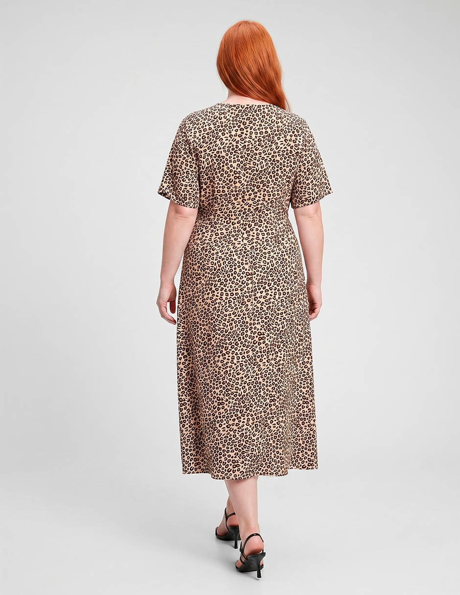 Vestido midi casual lieb plus para mujer