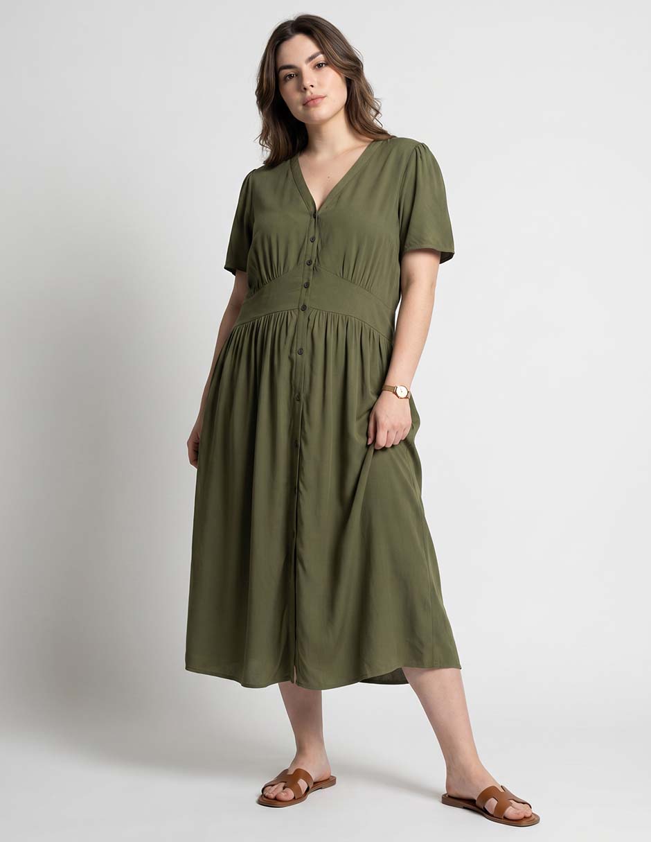 Vestido midi casual para mujer Vestido midi casual para mujer